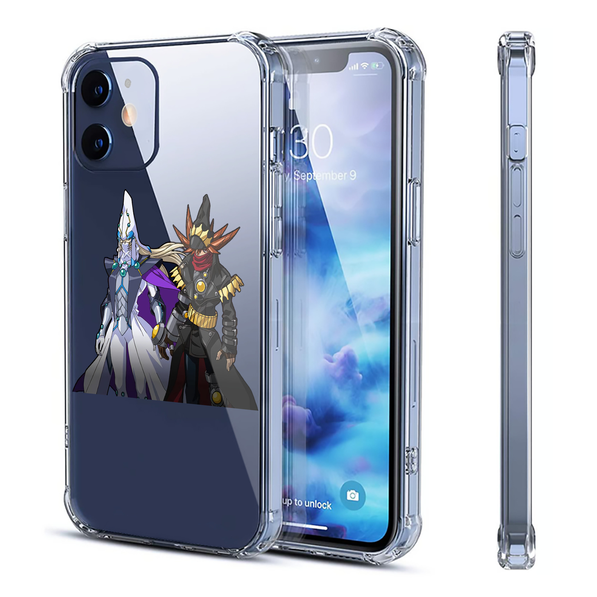 （画像用） 遊☆戯☆王 Yu-Gi-Oh! 【iPhone 12シリーズ対応】透明スマホケース（クリアソフトケース）